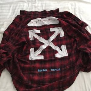 Authentic Off white flanel